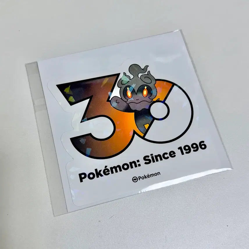 [BUNJANG] Pokemon 30th Anniversary Logo Sticker - Marshadow / 포켓몬 30주년 로고 스티커 - 마샤도