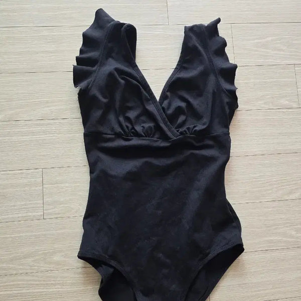 [BUNJANG] Balletsimo Frill Leotard Black / 발레시모 프릴 레오타드