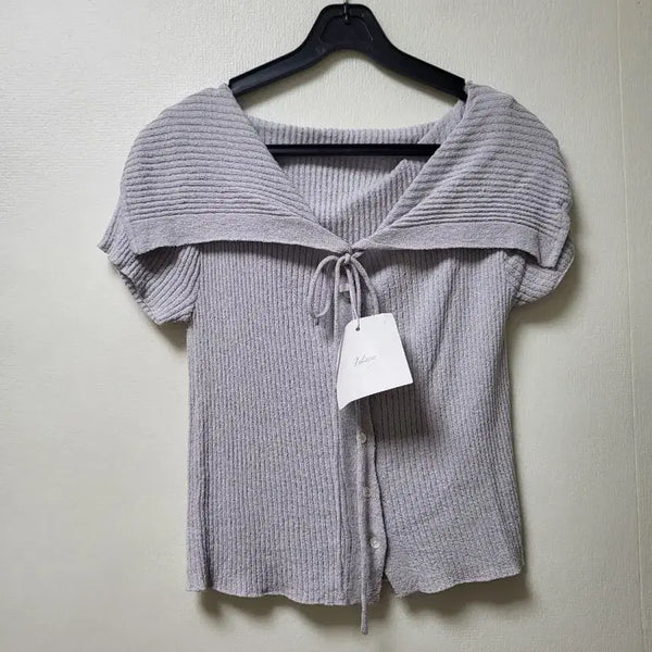 [BUNJANG] LEBANE Lavender Off-Shoulder Blouse Size 55 / LEBANE 라벤더 오프숄더 블라우스 55