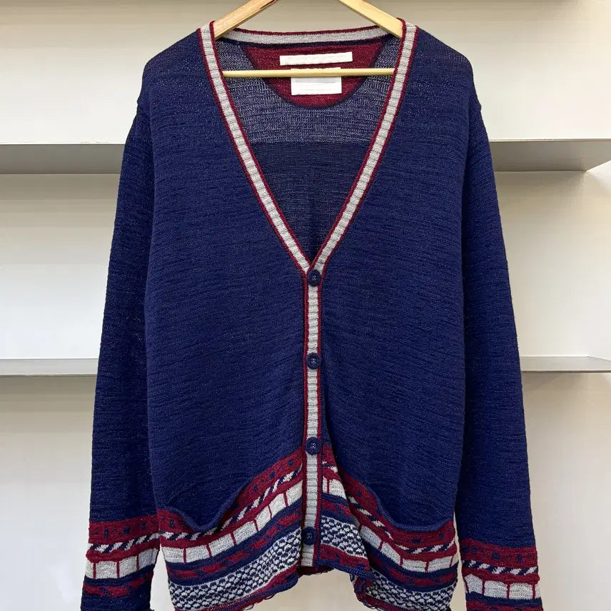 [BUNJANG] White Mountaineering Summer Knitted Cardigan / 화이트 마운티니어링 썸머 니티드 가디건