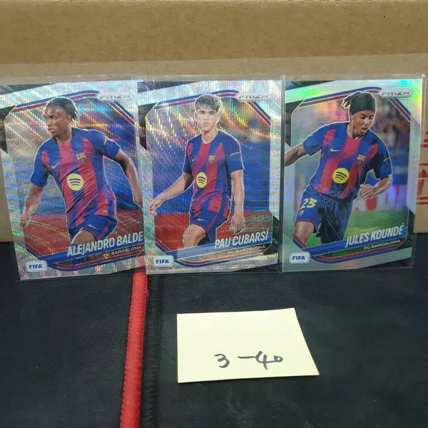 [BUNJANG] Panini Prism Barcelona Football Card Wave Silver / 파니니 프리즘  바르셀로나 축구카드