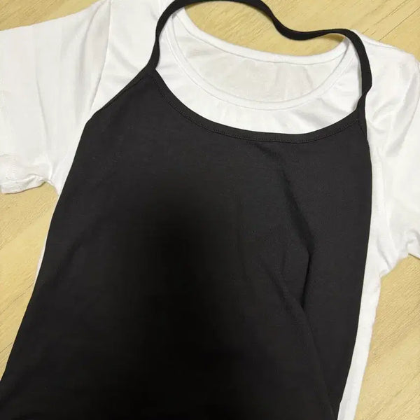 [BUNJANG] Women's Half Sleeve Halterneck Set / 여자 반팔 홀터넥 세트
