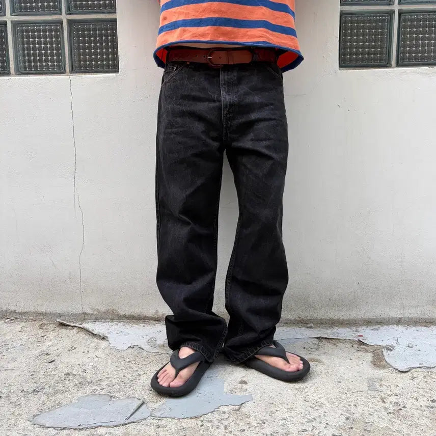 [BUNJANG] Levi's 505 Straight Black Jeans (2000s) / [36] 00s 리바이스 505 스트레이트 블랙진