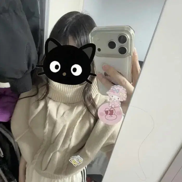 [BUNJANG] Shein Knit Cape / 쉬인 니트 케이프