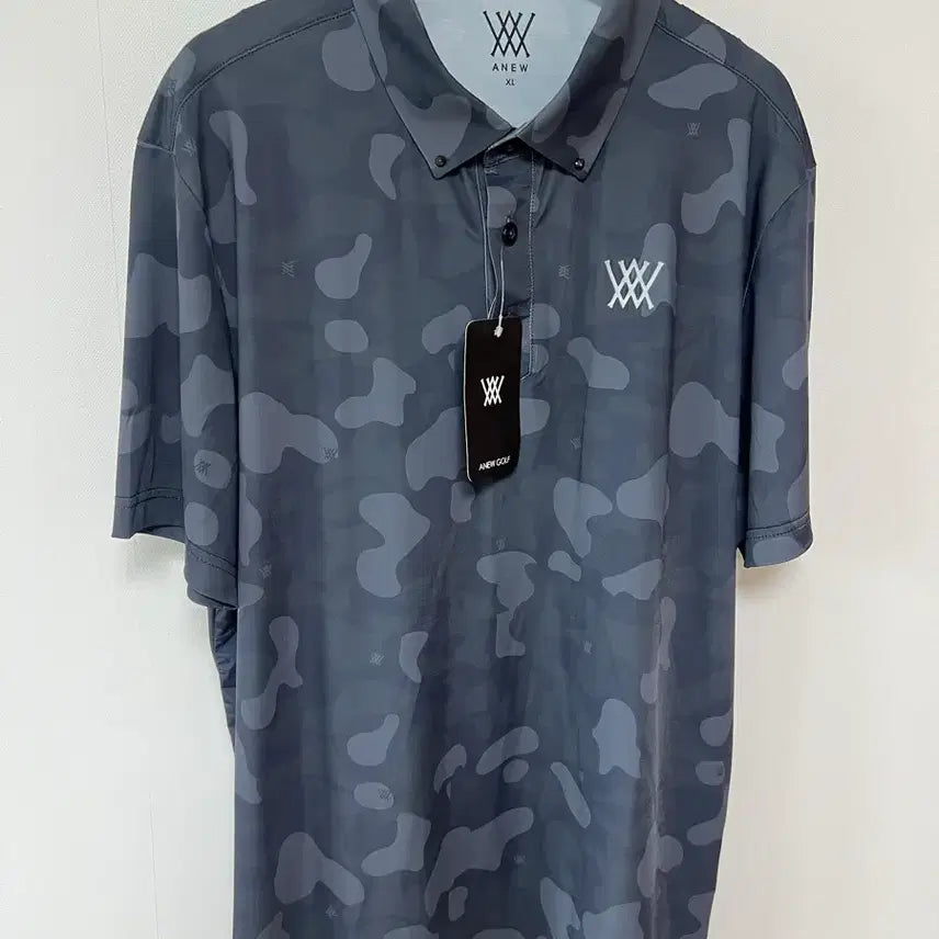 [BUNJANG] ANEW GOLF Camouflage Short Sleeve Polo Shirt XL / [새상품] 어뉴골프(ANEW GOLF) 카무플라주 반팔 폴로 셔츠 XL