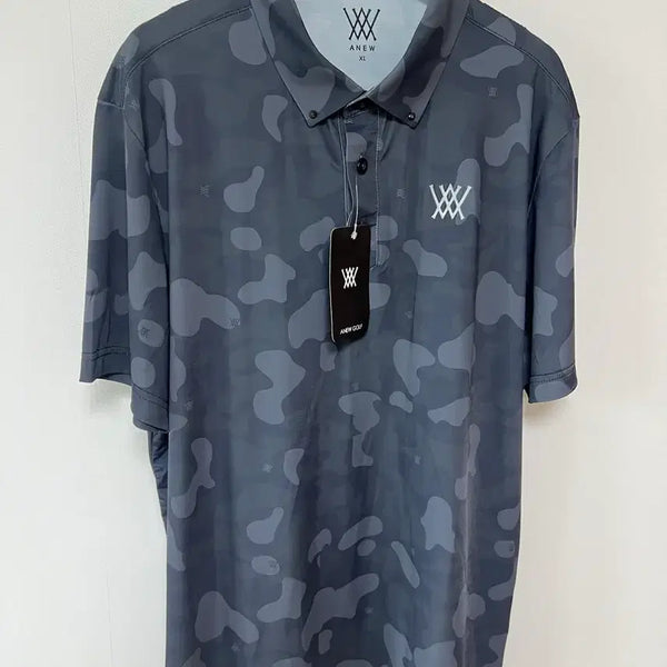 [BUNJANG] ANEW GOLF Camouflage Short Sleeve Polo Shirt XL / [새상품] 어뉴골프(ANEW GOLF) 카무플라주 반팔 폴로 셔츠 XL