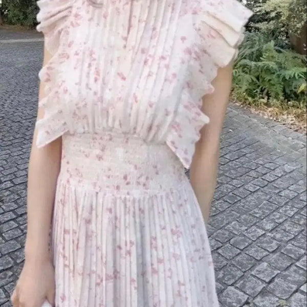 [BUNJANG] Snidel Sustainable Frill Dress Pink / (S) snidel sustainable 프릴 원피스 핑크 스나이델 일브