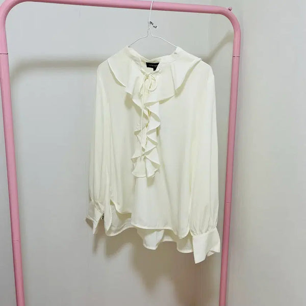 [BUNJANG] Frill Blouse / 무배&택포#거의새상품#프릴블라우스