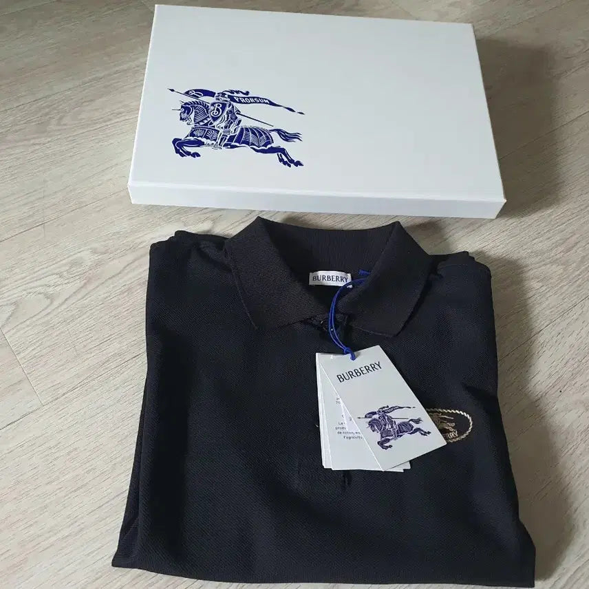[BUNJANG] Burberry Collar Shirt Black S Size / 버버리 카라 셔츠(새상품)
