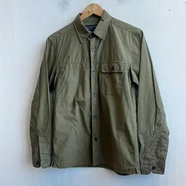 [BUNJANG] United Arrows Linen Blended Military Shirt / 유나이티드 애로우즈 린넨 블렌디드 밀리터리 셔츠