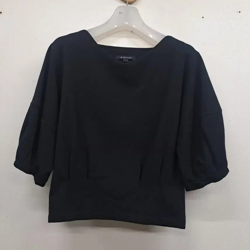 [BUNJANG] NICE CLAUP Puff Sleeve Cotton T-Shirt / NICE CLAUP귀욤 면티셔츠M