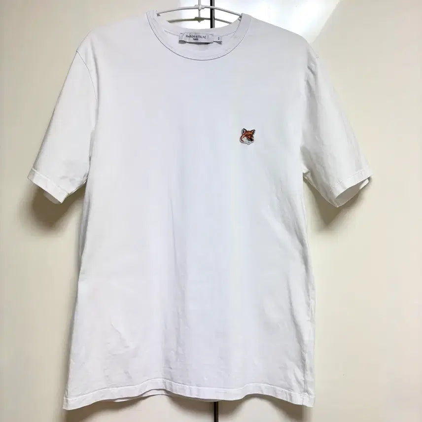 [BUNJANG] Maison Kitsuné White Fox Head Logo Short Sleeve T-Shirt XS / 메종키츠네 반팔티 화이트 XS