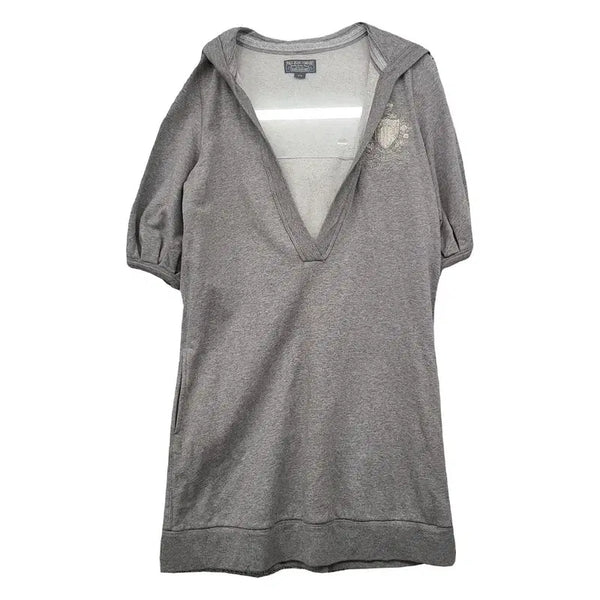 [BUNJANG] Polo Ralph Lauren Light Grey Vintage Short Sleeve Hooded Dress XS / 폴로 랄프로렌 라이트 그레이 빈티지 반팔 후드 원피스 XS