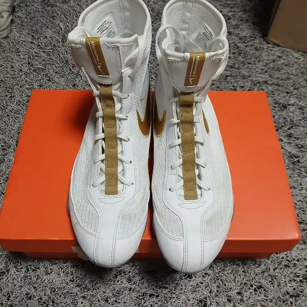 [BUNJANG] Nike Machomai 2 White Gold Sneakers / 나이키 마초마이2 275(9.5) 화이트 골드
