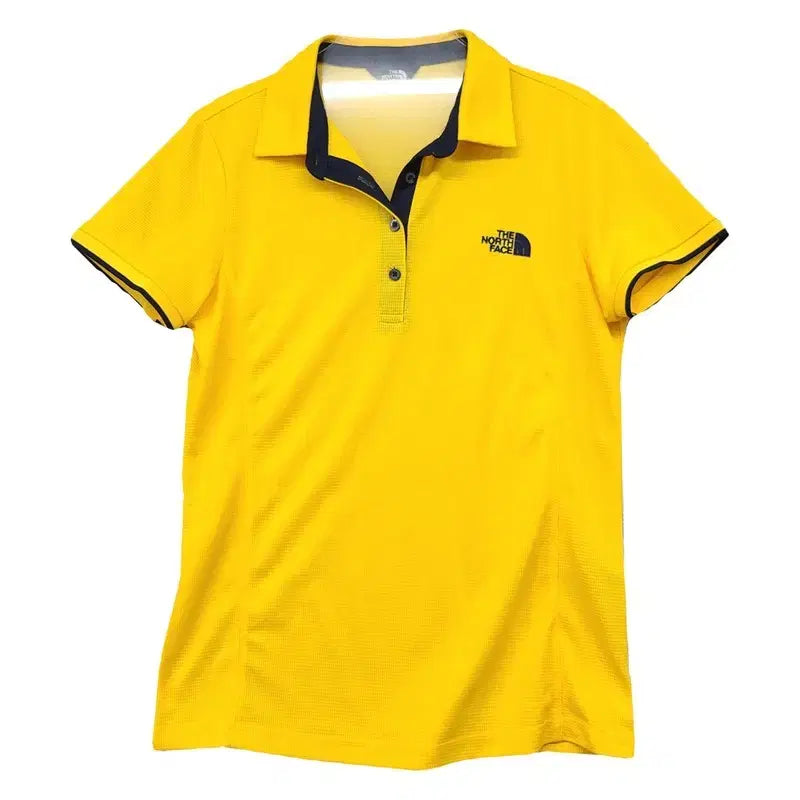 [BUNJANG] The North Face Yellow Short-Sleeve Polo Shirt (M) / 노스페이스 옐로우 반팔 카라티 85(M)