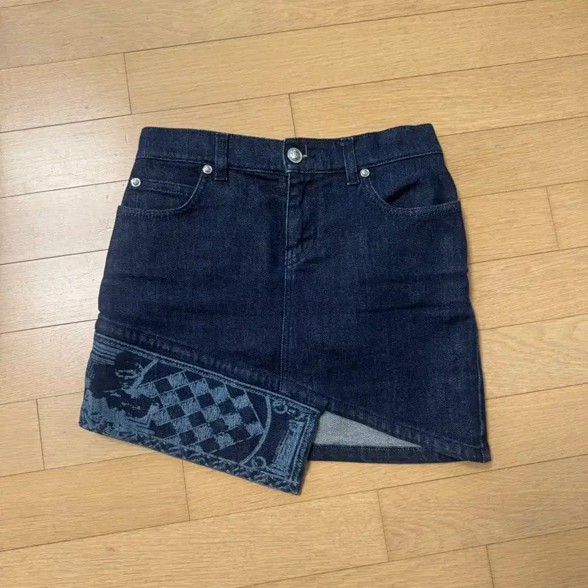[BUNJANG] Versace Denim Mini Skirt / 베르사체 미니스커트