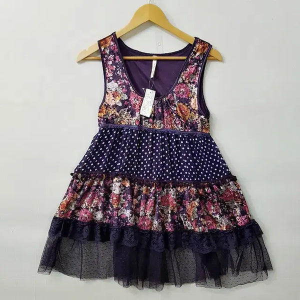 [BUNJANG] Sweet Rauge Sleeveless Ruffle Blouse / [새상품] Sweet Rauge 민소매 프릴 블라우스