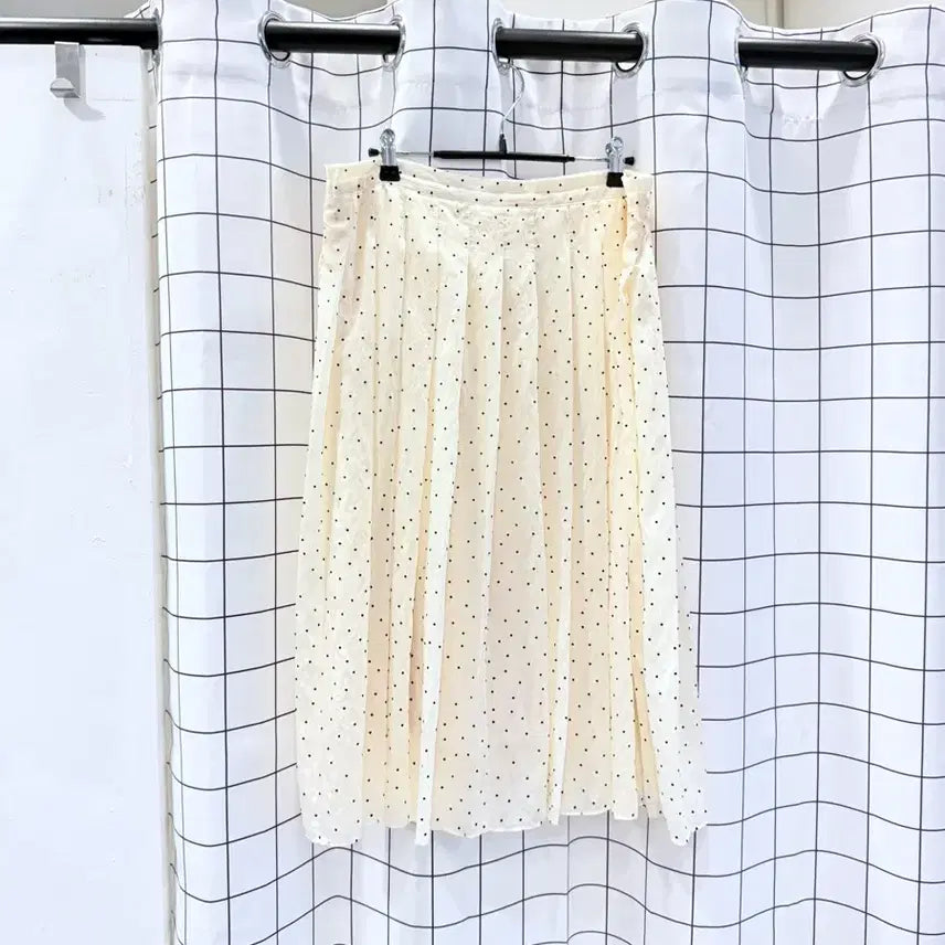 [BUNJANG] Sheer 3D Dot Chiffon Skirt (One Size) / 새상품 시어 입체도트 쉬폰스커트 55-77반