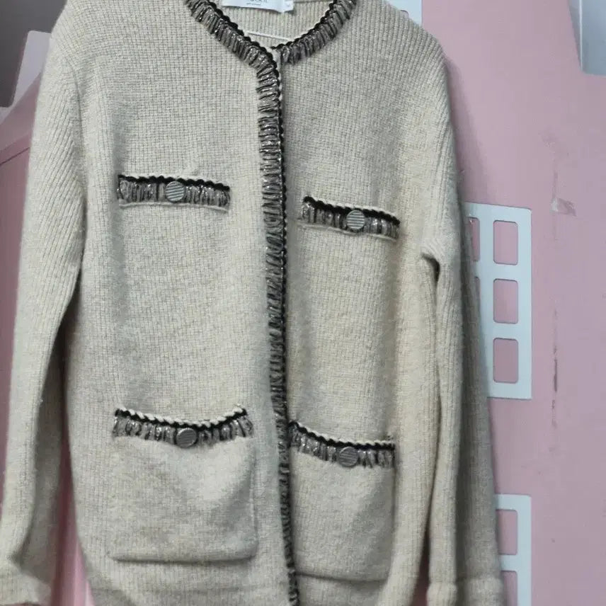 [BUNJANG] so.woo Women's Petite Cardigan Beige / [so.woo] 여성 쁘띠 가디건 베이지