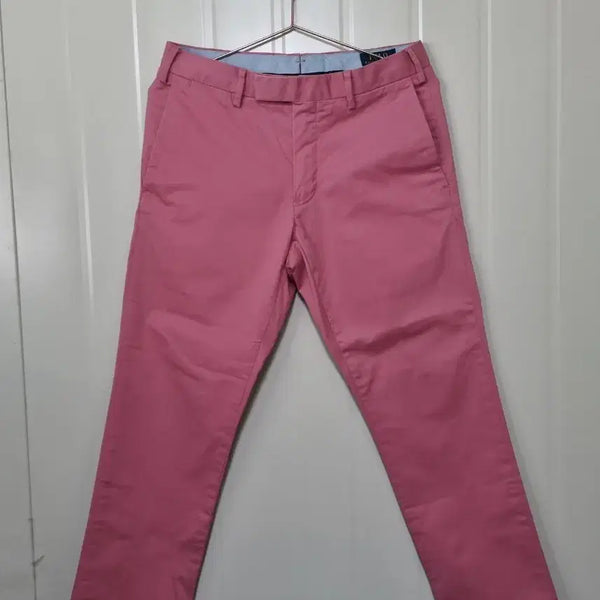 [BUNJANG] Polo Ralph Lauren Pink Stretch Slim Fit Pants / 폴로 랄프로렌 핑크 스트레치 슬림핏 팬츠
