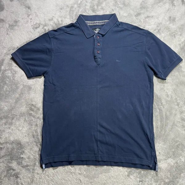 [BUNJANG] Levi's Navy Chest Logo Polo T-Shirt (Size M) / [M] 리바이스 네이비 가슴로고 카라티 반팔