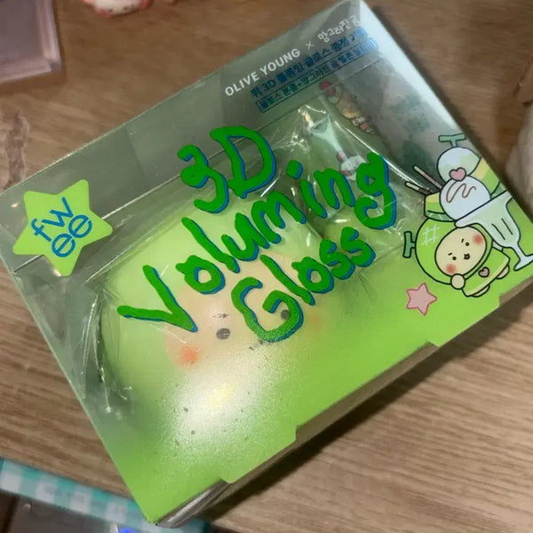 [BUNJANG] Fwee 3D Voluming Gloss B18 Bubble Gum (with Mang) / ((새상품)) 퓌 3d 볼류밍 글로스 b18 버블검 70% 망곰 말랑이
