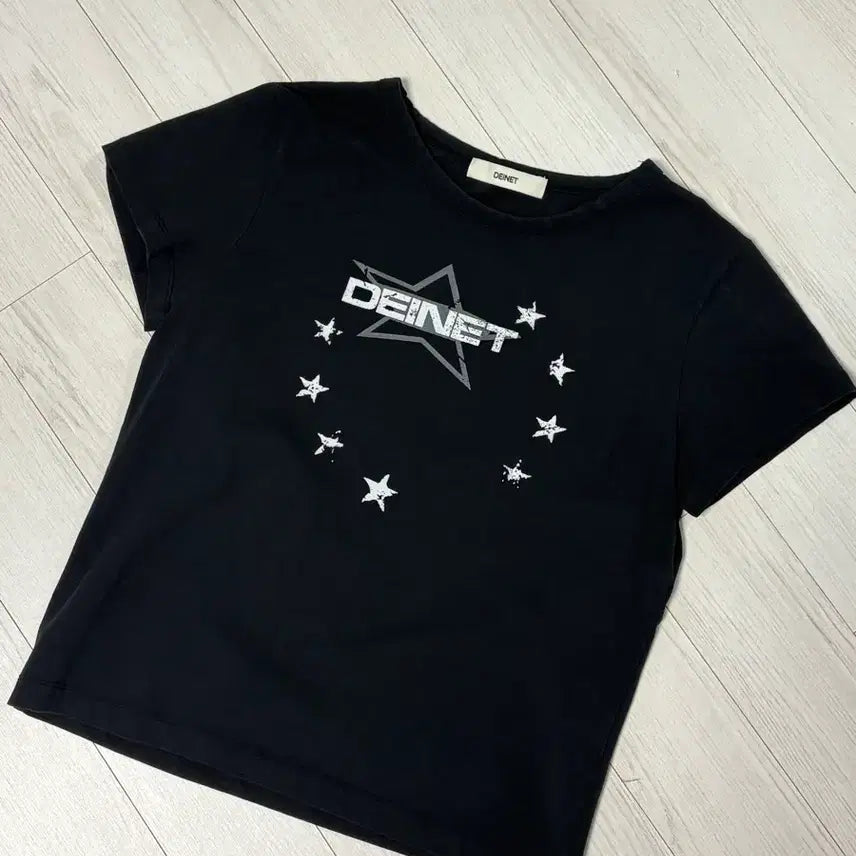 [BUNJANG] Daintt Short Sleeve T-Shirt Black / 다이닛 반팔 블랙