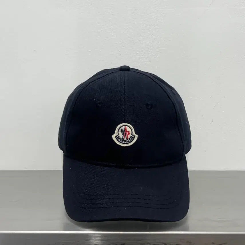 [BUNJANG] Moncler Logo Wappen Cotton Twill Baseball Cap Navy Kids M / 몽클레어 와펜 네이비 볼캡