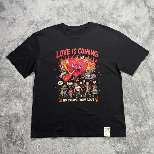 [BUNJANG] Graver Graphic T-Shirt Short Sleeve M / [M] 그레이버 그래픽 티셔츠 반팔
