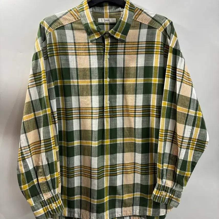 [BUNJANG] BEAKER Check Loose Fit Long Sleeve Shirt / [95] 비이커 체크 루즈핏 긴팔 셔츠 2.9