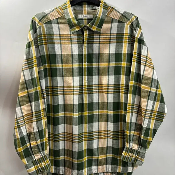 [BUNJANG] BEAKER Check Loose Fit Long Sleeve Shirt / [95] 비이커 체크 루즈핏 긴팔 셔츠 2.9