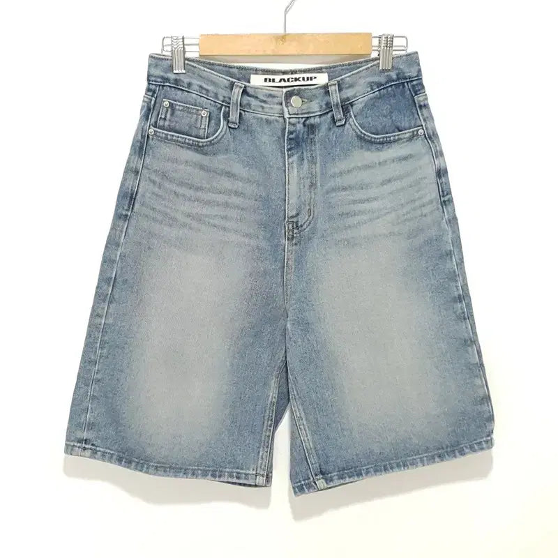 [BUNJANG] Black Up Denim Bermuda Shorts / 블랙업 데님 버뮤다 팬츠 S_S2457