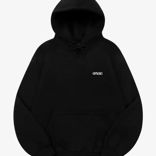 [BUNJANG] Another Archive Essential Signature Embroidered Hoodie / 어나더 아카이브 기모 후드티 새상품 남녀공용
