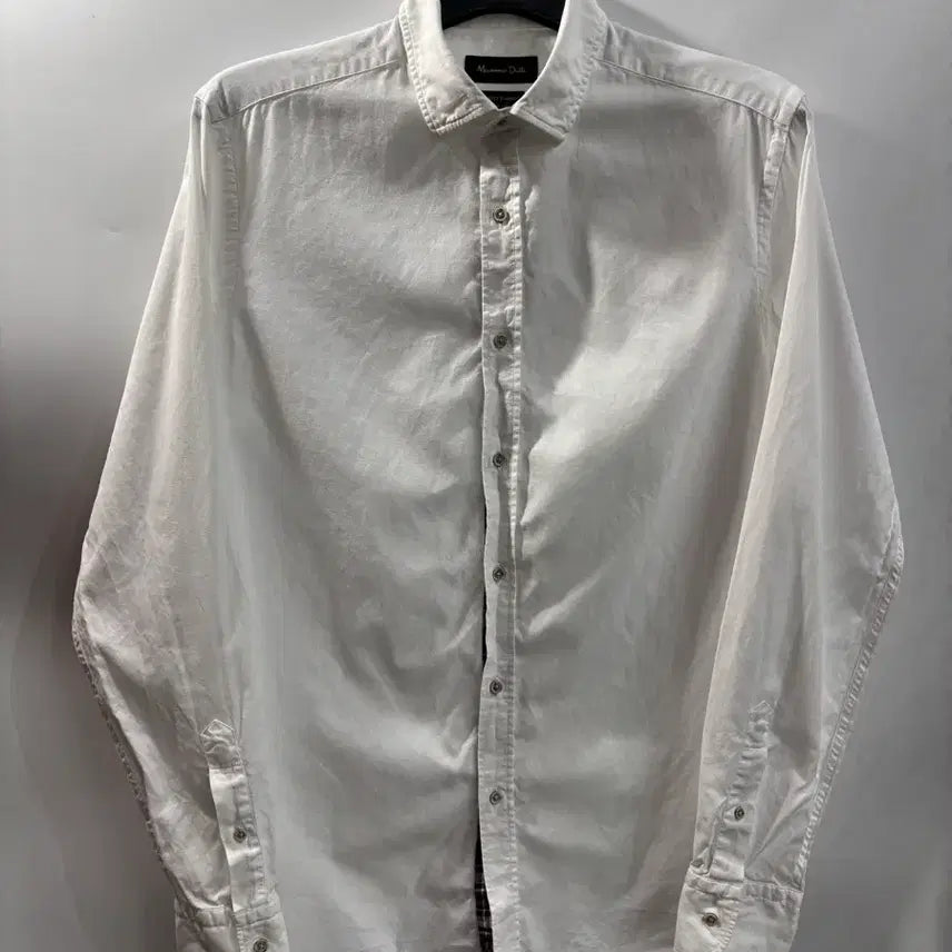 [BUNJANG] Massimo Dutti White Long Sleeve Shirt / [M] 마시모두띠 화이트 긴팔 셔츠 남방 2.5
