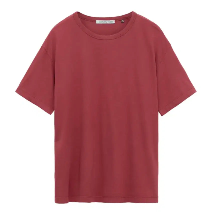 [BUNJANG] Politeru Human Index Basica T-Shirt Red / [4] 폴리테루 휴먼인덱스 베이시카 반팔 티셔츠 레드