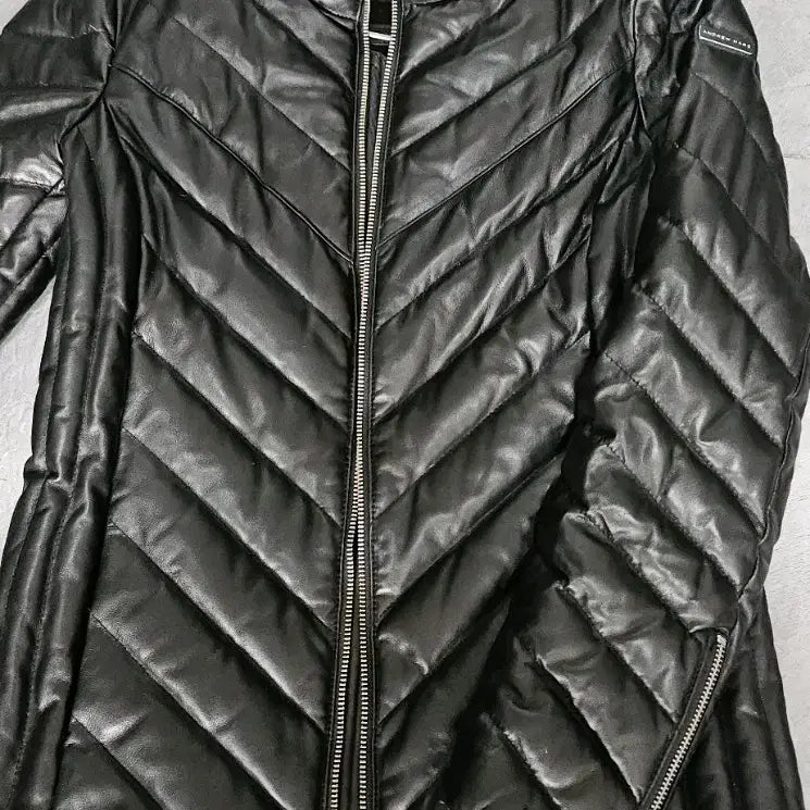 [BUNJANG] Andrew Mark Gooseper Lambskin Leather Jacket / 앤드류마크 구스퍼 램스킨 가죽 자켓 55