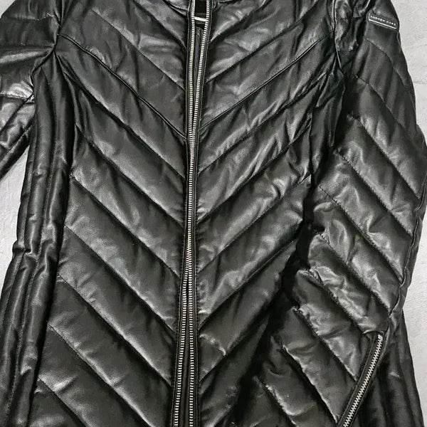 [BUNJANG] Andrew Mark Gooseper Lambskin Leather Jacket / 앤드류마크 구스퍼 램스킨 가죽 자켓 55