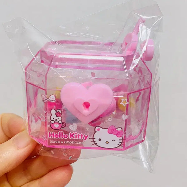 [BUNJANG] Hello Kitty Pink Heart Treasure Box (Key Included) / 헬로키티 핑크 하트 보물함 (열쇠0)