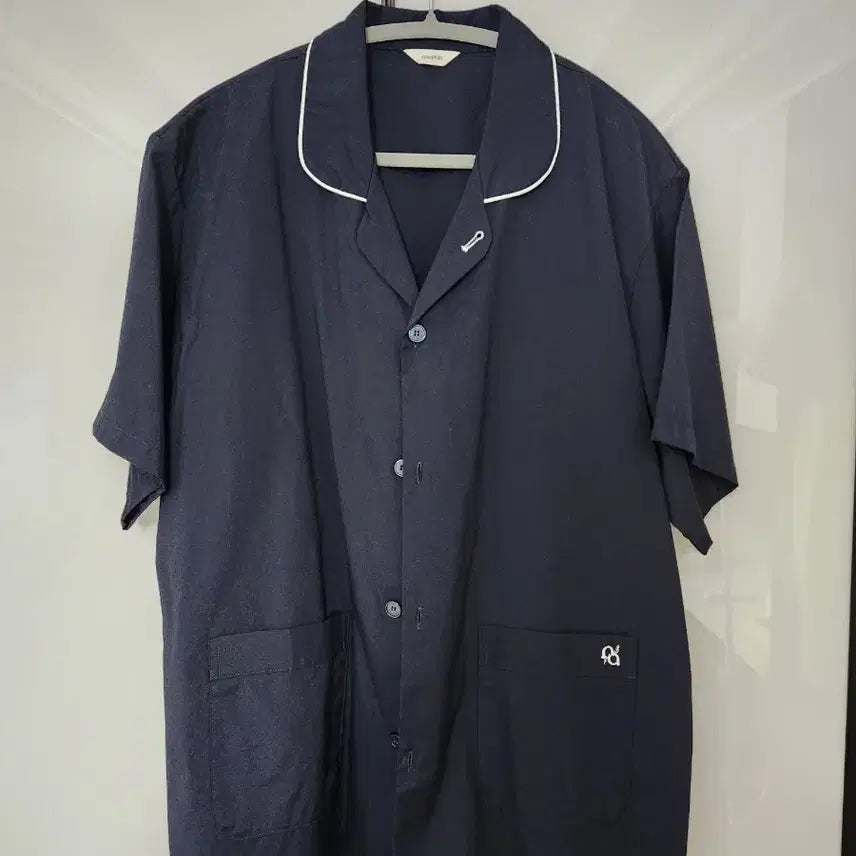 [BUNJANG] Navy Short Sleeve Shirt 105 / 네이비 반팔 셔츠 105