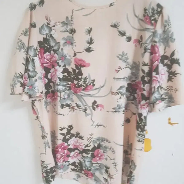 [BUNJANG] Floral Blouse (Size 66) Unused / 플로럴 블라우스(66)미사용