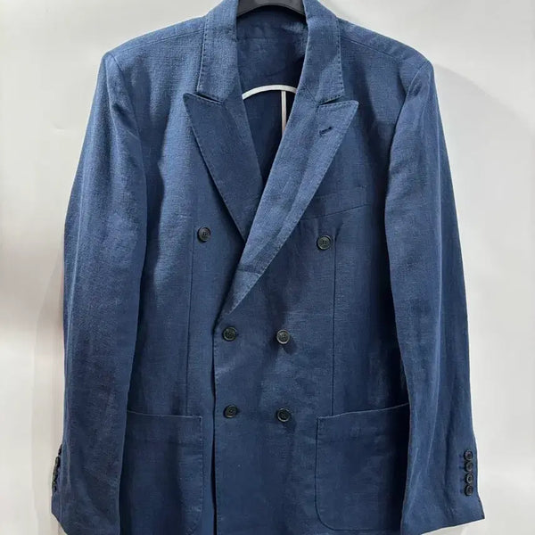 [BUNJANG] RUN Double Breasted Jacket 3.0 Navy / [52] RUN 더블 브레스티드 자켓 3.0