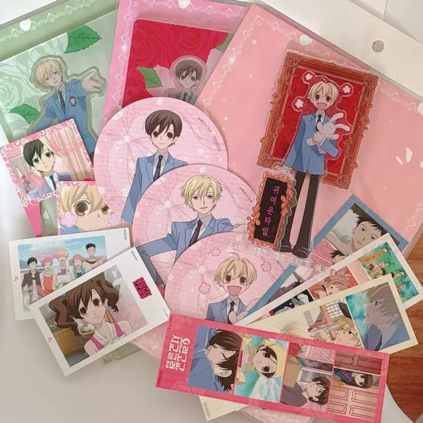 [BUNJANG] Ouran High School Host Club Tuniques Cafe Acrylic Diorama Stand Bundle Set / 오란고교 사교클럽 호스트부 투니크 카페 아크릴 디오라마 스탠드 특전 일괄