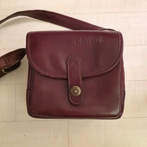 [BUNJANG] Ovebert Frankfurt Dark Brown Leather Shoulder Bag / 오버베르트 Frankfurt 프랑크프루트 숄더백