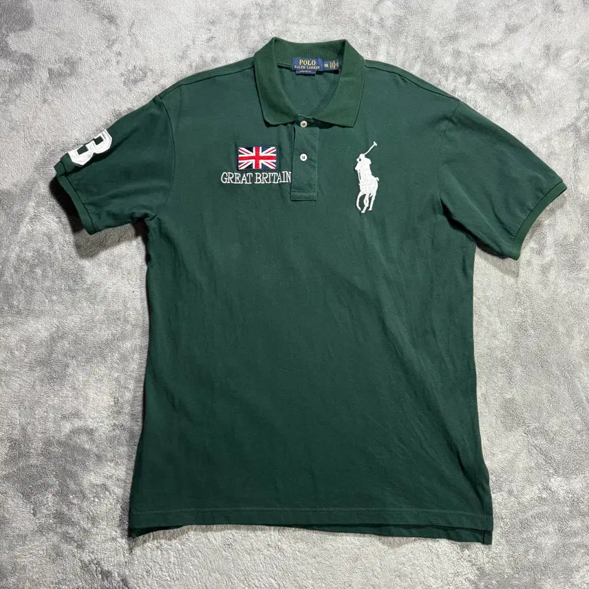 [BUNJANG] Polo Ralph Lauren Big Pony Deep Green Short Sleeve Polo T-Shirt / [2XL] 폴로랄프로렌 빅포니 영국 딥그린 카라티 반팔