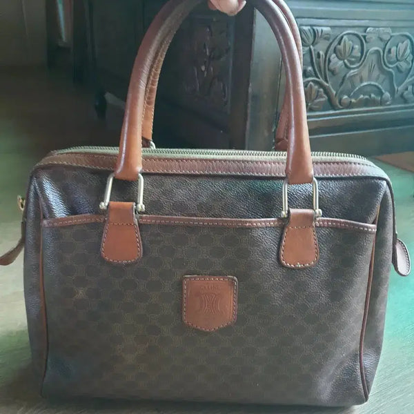 [BUNJANG] CELINE Macadam Triomphe Medium Vintage Boston Bag / CELINE   명품 특가세일~[정품] 셀린느 마카담 트리온프 미디움 빈