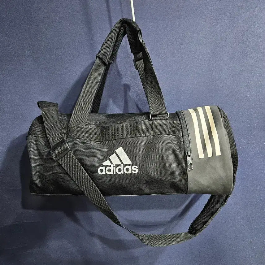 [BUNJANG] Adidas Black Double Bag Crossbody Sports Boston Bag / 아디다스 블랙 더블백 크로스백 스포츠 보스턴백