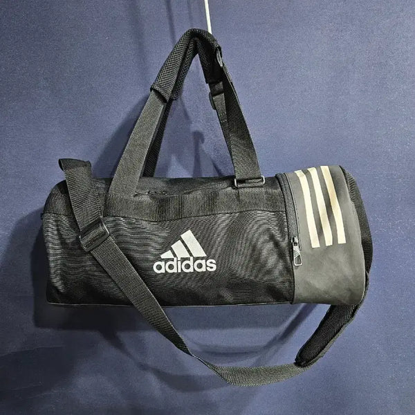[BUNJANG] Adidas Black Double Bag Crossbody Sports Boston Bag / 아디다스 블랙 더블백 크로스백 스포츠 보스턴백