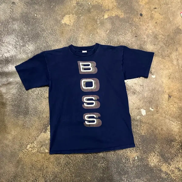 [BUNJANG] Vintage 90s BOSS by IG Design Hip Hop T-Shirt / 빈티지 90s boss by ig design 힙합 티셔츠