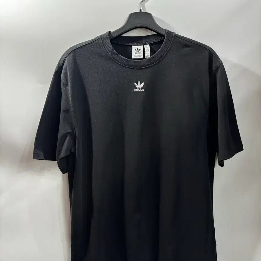 [BUNJANG] Adidas Black Trefoil Logo Short Sleeve T-Shirt - Size L / [L] 아디다스 블랙 트레포일 로고 반팔 티셔츠1.5