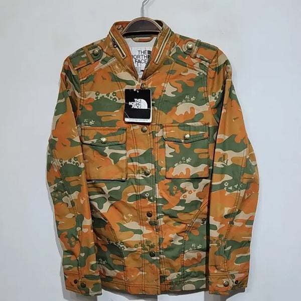[BUNJANG] The North Face Camo Pattern Military Jacket (Size S) / (S) 노스페이스 자켓 카모패턴 견장 밀리터리 재킷